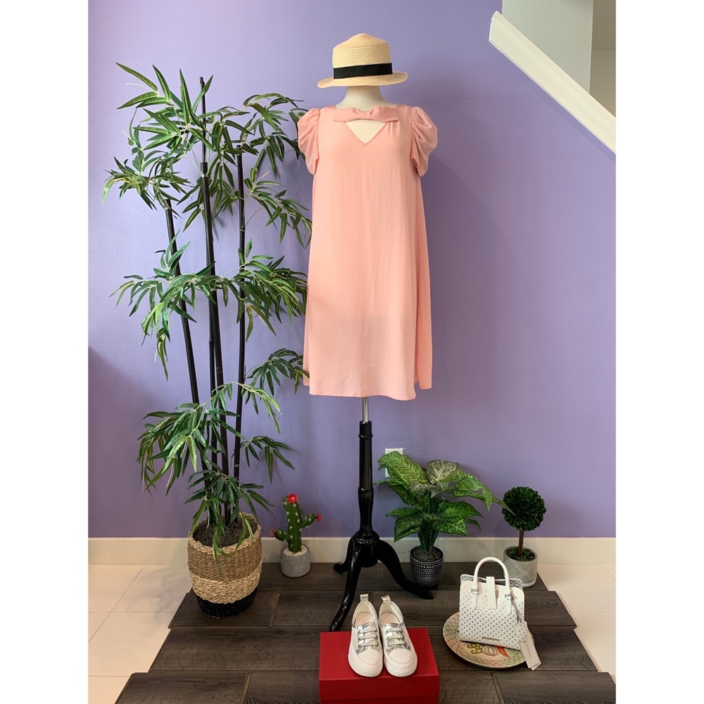 Pink Ribbon Silk dress